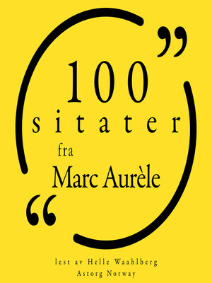 cover image of 100 sitater av Marco Aurélio